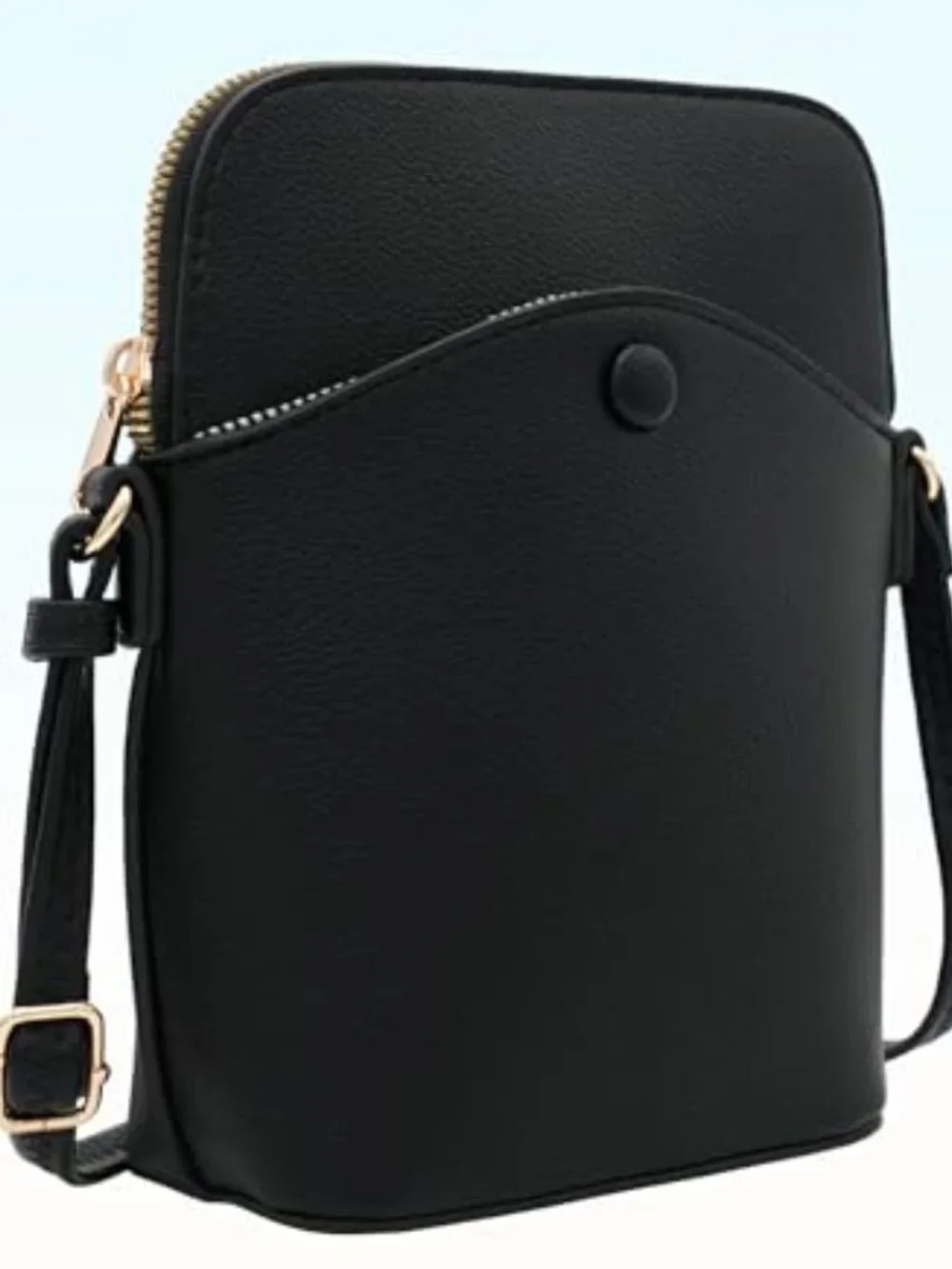 Small Crossbody Bag with Gold Hardware, Mini Shoulder Purse with Adjustable